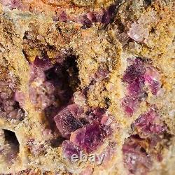 2050g Natural Super Beautiful Purple Fluorite Quartz Crystal Mineral Specimen