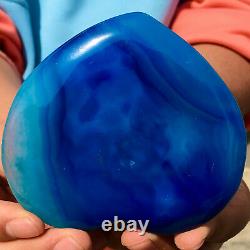 229G Natural beautiful heart-shaped agate crystal cave super large gem D558