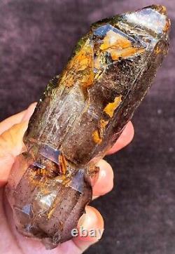 240g Diamond! Super Seven Skeletal Hair Amethyst Quartz Crystal Zimbabwe ip1831