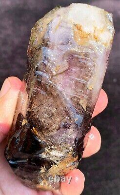 240g Diamond! Super Seven Skeletal Hair Amethyst Quartz Crystal Zimbabwe ip1831