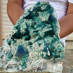 24.99lb Natural super beautiful green fluorite crystal mineral healing specimens