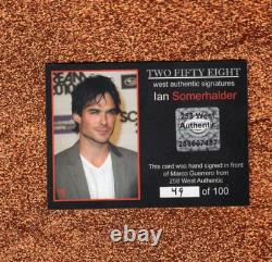 258 West Vampire Diaries Ian SomerHalder Autograph Card