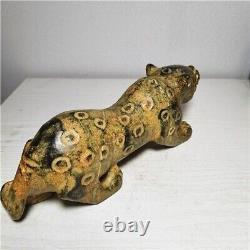 2.02Kg Ancient Iron Meteorite Carved Supernatural Beast from China Z984