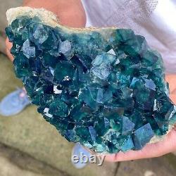 2.23LBnatural super beautiful green fluorite crystal ore standard sample
