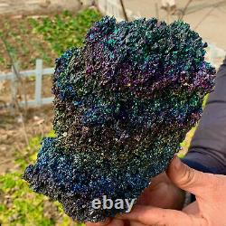 2.71LB Natural and beautiful agate crystal cave heart Druze piece super large