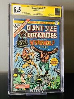 2x CGC Lot Giant Size Creatures #1 & Marvel Chillers #3 1st Tigra, Signature