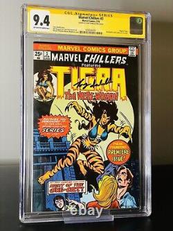 2x CGC Lot Giant Size Creatures #1 & Marvel Chillers #3 1st Tigra, Signature