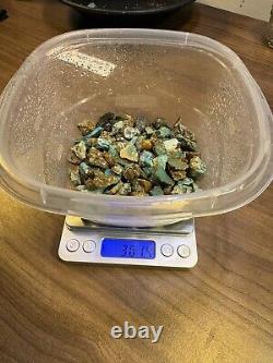 301 g Natural Gem Hard Turquoise/Old Bell Nugs! Smaller Nugs. HIGH GRADE AAA