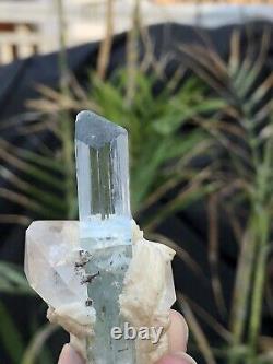 30Grm Super Gemi Aqumarine Specimen Combine Quartz From C Shiger Pakistan