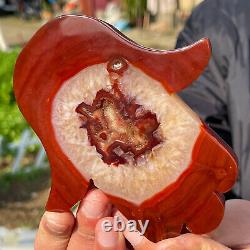 314G Natural and beautiful agate crystal cave, super large Gemsto 805