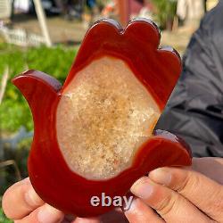 314G Natural and beautiful agate crystal cave, super large Gemsto 805