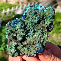 327G Super AA + + natural kyanite / Malachite crystal mineral sample