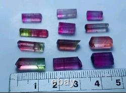 32carats Super Tri Color ST Purple Cap Tourmaline crystal