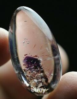 32ct Rare NATURAL Clear Super seven Crystal Polished