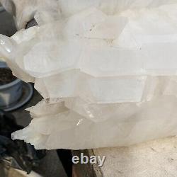 35.8lb Supernatural Faden Crystal Self-healing Clear Quartz Cluster Specimen