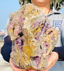 3750g Natural Super Beautiful Purple Fluorite Quartz Crystal Mineral Specimen