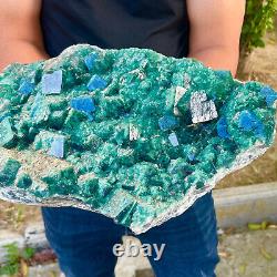 39LB Natural super beautiful green fluorite crystal mineral healing specimens