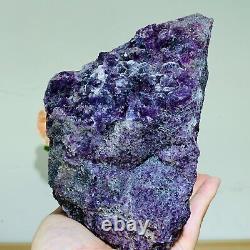 3.67lb Natural Super Beautiful Purple Fluorite Quartz Crystal Mineral Specimen