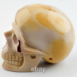 3.6'' Natural Mookaite Jasper Skull, Super Realistic Hand Statue Reiki Healing