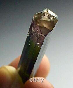 42 cts Top Quality Super Clean Bicolor Purple Pendant Size DT Tourmaline Crystal