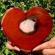 432g Natural beautiful heart-shaped agate crystal cave super large gem