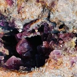 43.6lb Natural Super Beautiful Purple Fluorite Quartz Crystal Mineral Specimen