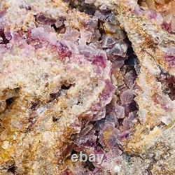 43.6lb Natural Super Beautiful Purple Fluorite Quartz Crystal Mineral Specimen