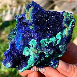 448G Super AA + + natural kyanite / Malachite crystal mineral sample