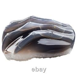4.3'' High Agate Hand, super realistic, hand-carved exquisite art sculpture