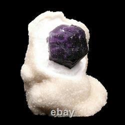 4.48lb Natural Super Large Cube Violet Fluorite Crystal Cluster Mineral Specimen