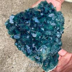 4.68LBnatural super beautiful green fluorite crystal ore standard sample