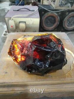4.75kg(57B) Super Big Size Jasmine Red of Andara Crystal smashed limited item