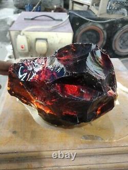 4.75kg(57B) Super Big Size Jasmine Red of Andara Crystal smashed limited item