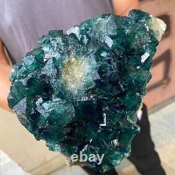 4.7LB natural super beautiful green fluorite crystal ore standard sample