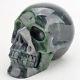 4.8'' Natural RUBY ZOISITE Carved Crystal Skull, Super Realistic, Crystal Healing
