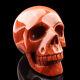 4.8'' Natural Redstone Carved Crystal Skull, Super Realistic, Crystal Healing