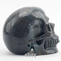 4.8 in Natural Phoenix Stone Skull, Super Realistic Hand Statue Reiki Healing