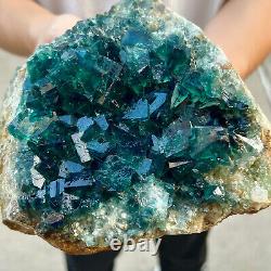 4.8lb Natural super beautiful green fluorite crystal mineral healing specimens
