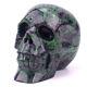 4'' Natural RUBY ZOISITE Carved Crystal Skull, Crystal Healing, Super Realistic
