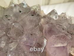 5102g Natural Super 7 Amethyst Crystal Cluster With red Mica Mixed Phantom @76