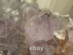 5102g Natural Super 7 Amethyst Crystal Cluster With red Mica Mixed Phantom @76