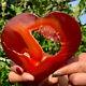 547g Natural beautiful heart-shaped agate crystal cave super large gem