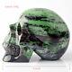 5.1'' Natural RUBY ZOISITE Carved Crystal Skull, Super Realistic, Crystal Healing