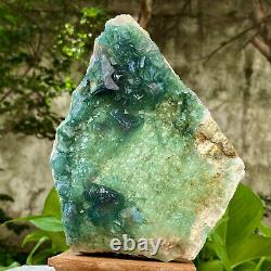 5.28LB Natural super beautiful green fluorite crystal mineral healing specimens