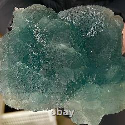 5.35LB Natural super beautiful green fluorite crystal ore standard sample WF235