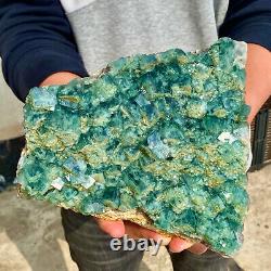 5.3LB Natural super beautiful green fluorite crystal mineral healing specimens