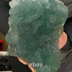 5.47LB Natural super beautiful green fluorite crystal ore standard sample WF237