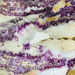 5.4lb Natural Super Beautiful Purple Fluorite Quartz Crystal Mineral Specimen