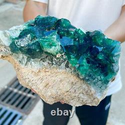 5.5lb Natural super beautiful green fluorite crystal mineral healing specimens