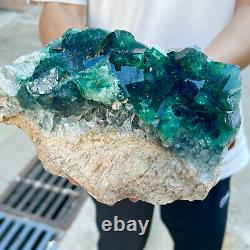 5.5lb Natural super beautiful green fluorite crystal mineral healing specimens